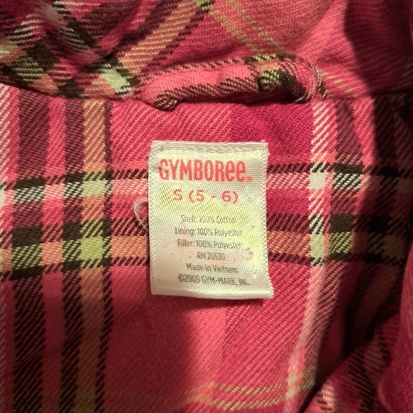 Gymboree girls size 5/6 pink plaid button up jacket - Picture 3 of 4
